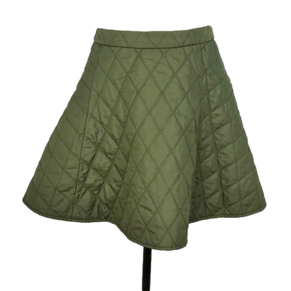 The Tilbury olive quilted skirt - Picture 1 of 5